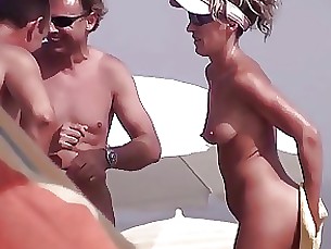 beach boobs horny milf nude